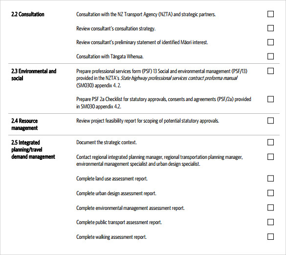pdf download project checklist template