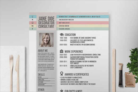 artist resume template