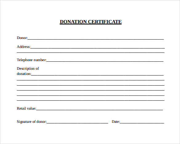 downloadable donation certificate