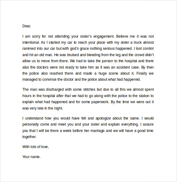 sample apology love letter