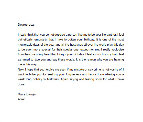 apology love letter