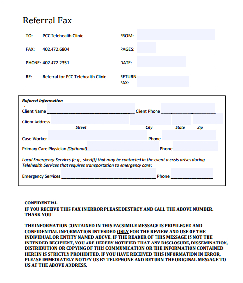 professional fax cover sheet free