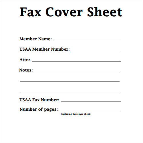 simplefax cover sheet