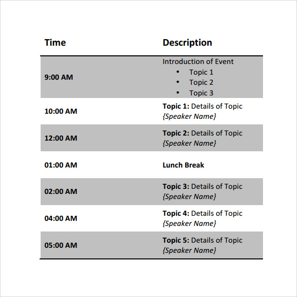 conference call scheduled meeting template