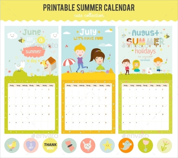 cute calendar diary 2016