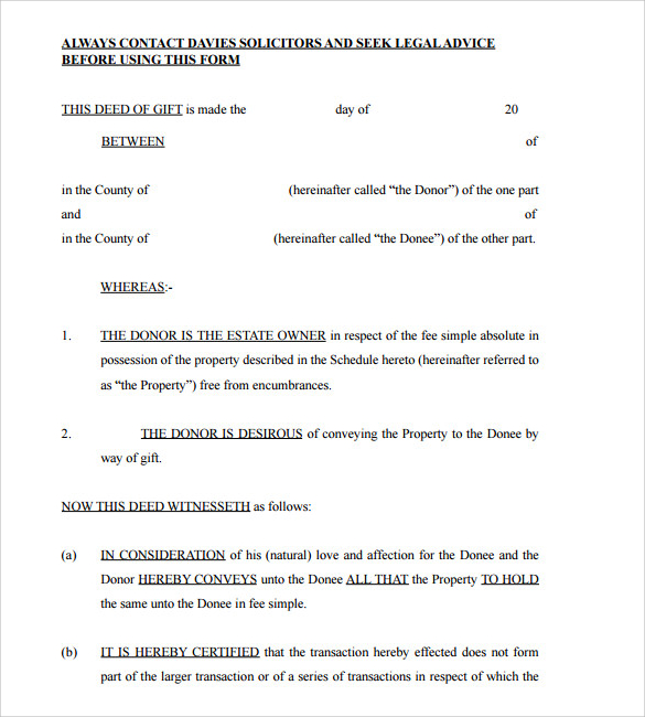 Gift-Deed drafting and pleadings semester 5 of the law - B.A.LL. VIII  SEMESTER SUJBECT: Drafting of - Studocu