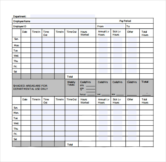 sample biweekly payroll time sheet calculator