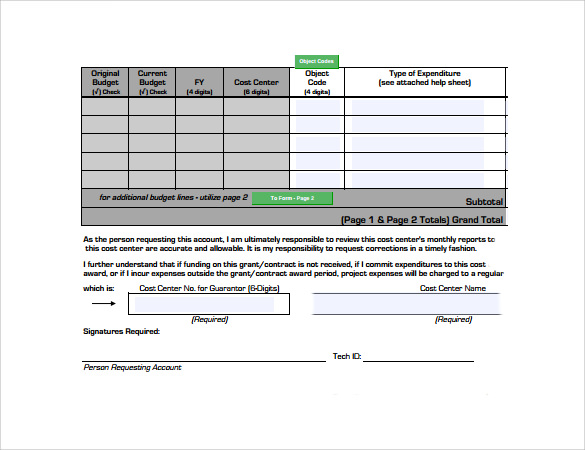 simple grant budget template1