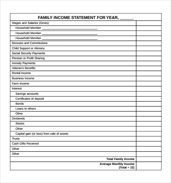 free download basic income statement