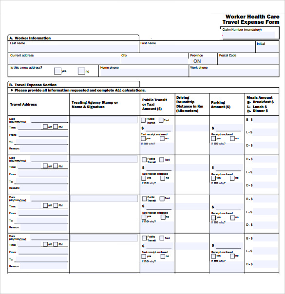 care worker travel expenses