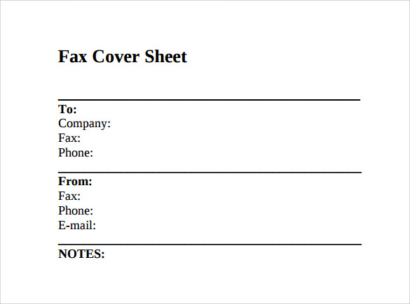 Free 12 Fax Cover Sheet Samples In Pdf Ms Word