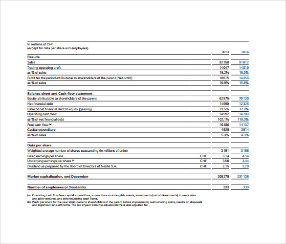 11 Financial Report Templates Sample Templates