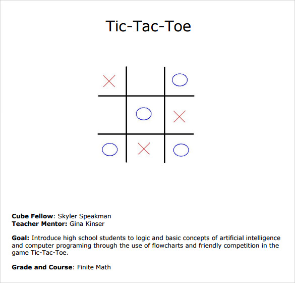 Tic Tac Toe - PDF Vorlage - Download - CHIP