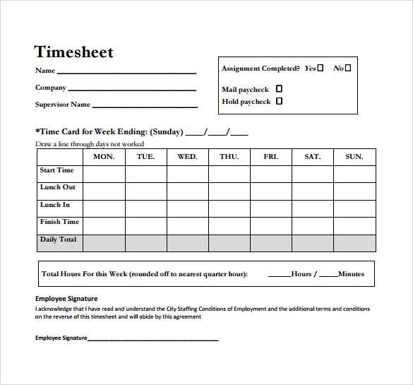 timesheet calculator to print