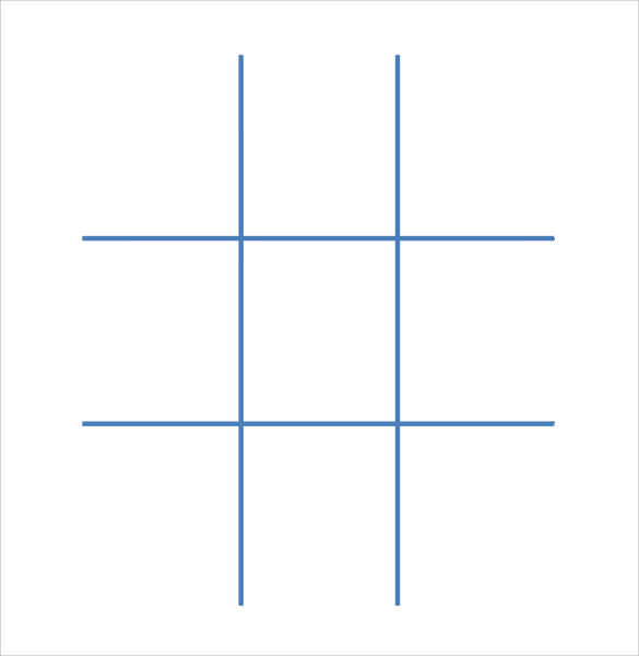 Printable Tic-Tac-Toe Templates  Blank PDF Game Boards – Tim's