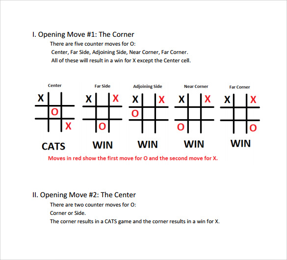 free tic tac toe template