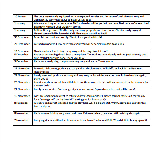 hotel guest book templates