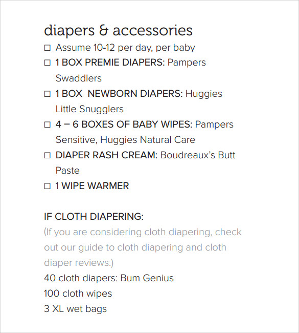 baby registry checklsit for twins