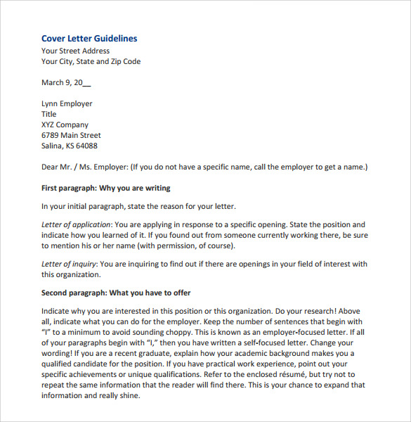 sample business letters