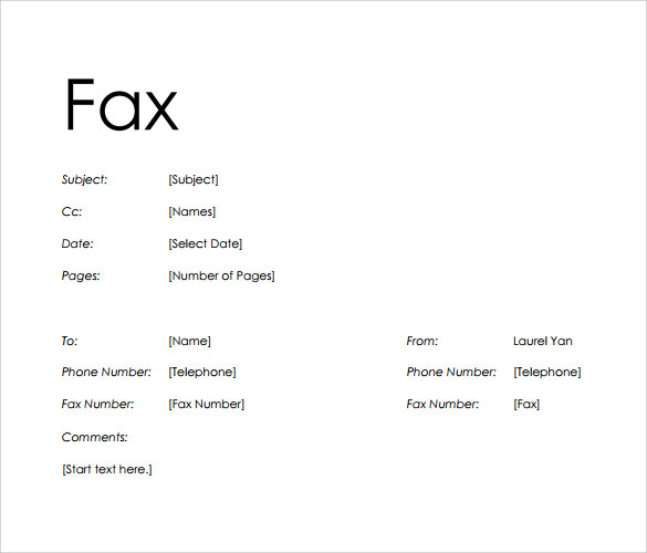 FREE 8+ Sample Office Fax Cover Sheet Templates in PDF ...