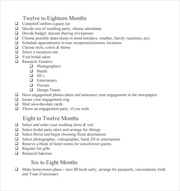 bridal shower checklist download in pdf