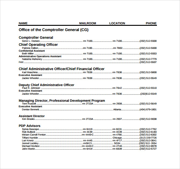 FREE 7+ Sample Phone Book Templates in PSD PDF MS Word