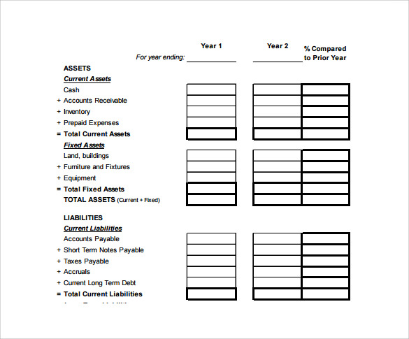download balance sheet template