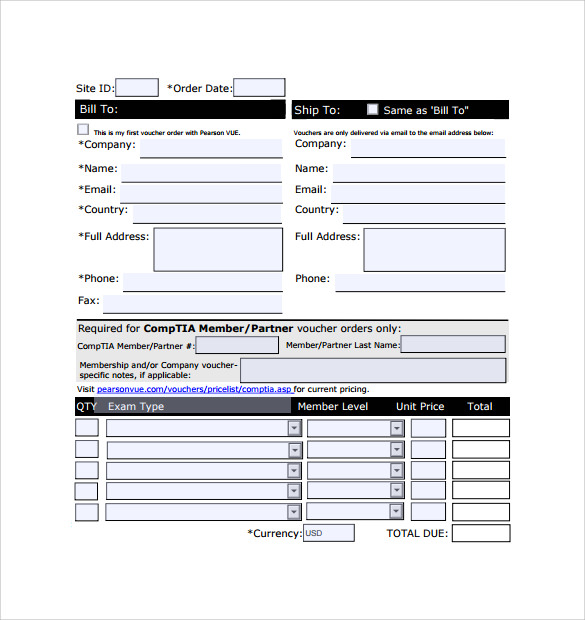 simple sales order template