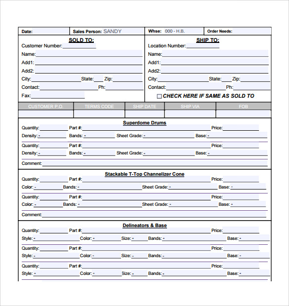 downloadable sales order template