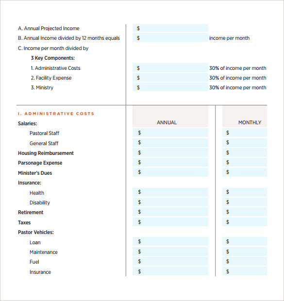 free-printable-church-budget-template