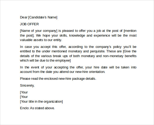 job offer letter template1