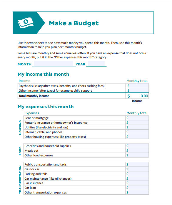 FREE 9+ Sample Budget Calculator Templates in PDF Excel