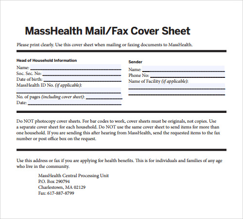 Fax Cover Sheet - 27+ Download Free Documents In PDF , Word | Sample ...