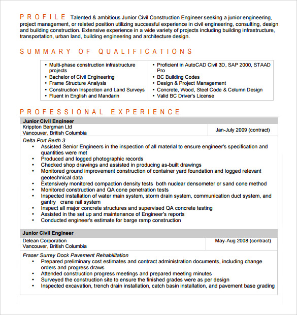 simple resume templates entry level