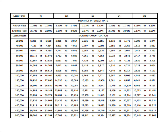 amortized loan calculator