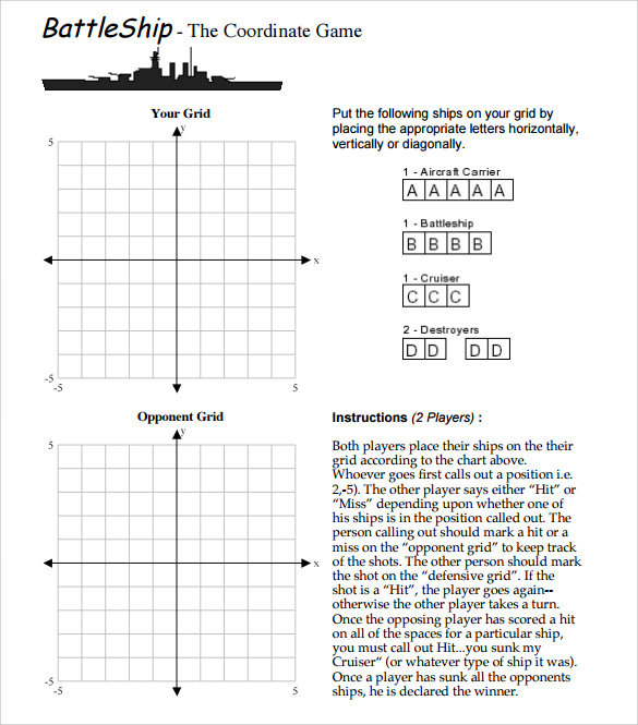 sample battleship game template