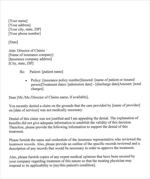 FREE 11+ Sample Example of Appeal Letter Templates in PDF ...
