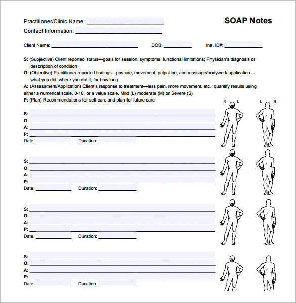 Editable Soap Note Template 2023 Template Printable