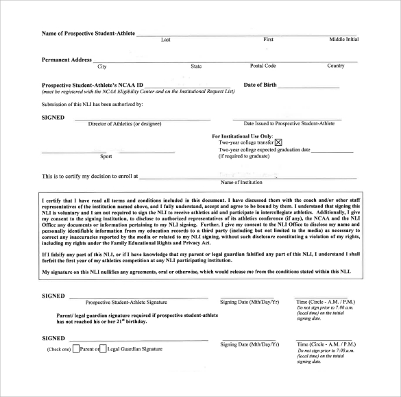 FREE 7+ Sample National Letter of Intent in PDF MS Word