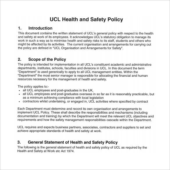 11-sample-health-and-safety-policy-templates-sample-templates