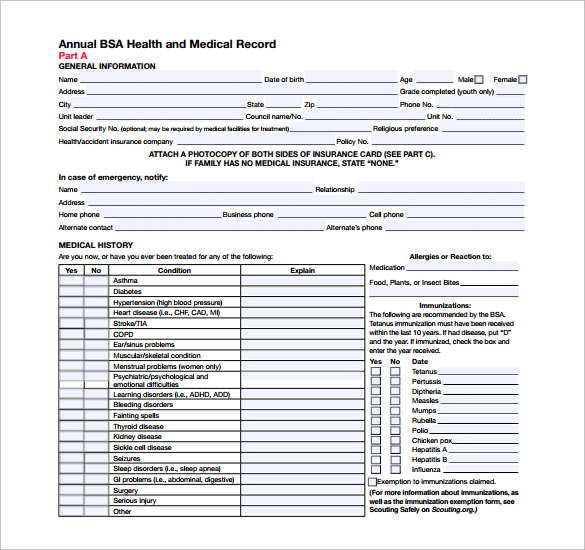 free-8-bsa-medical-forms-in-pdf-ms-word