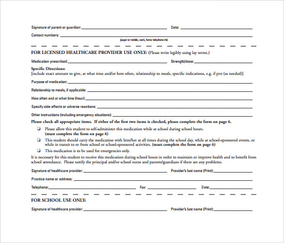 medical authorization form for cms students