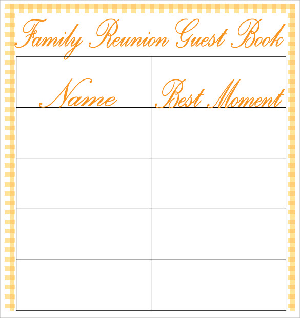 10  Guest Books Sample Templates