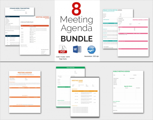 business meeting agenda template