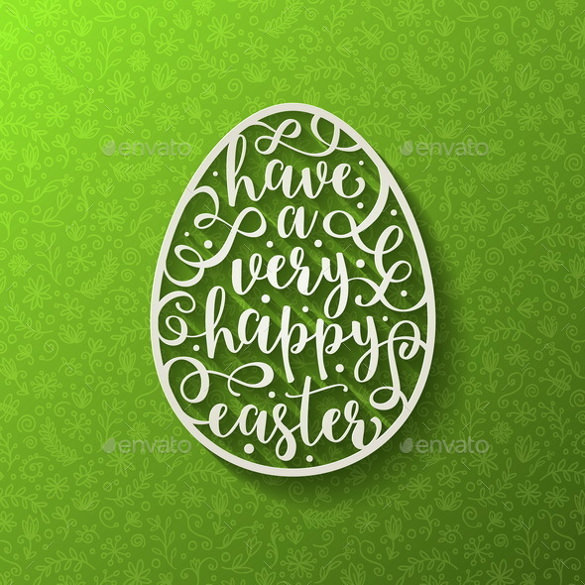 easter greeting card template
