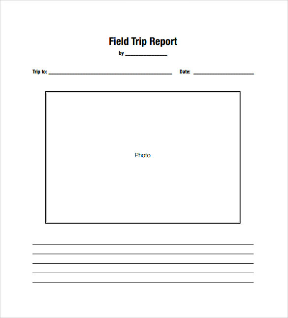 sample field trip report