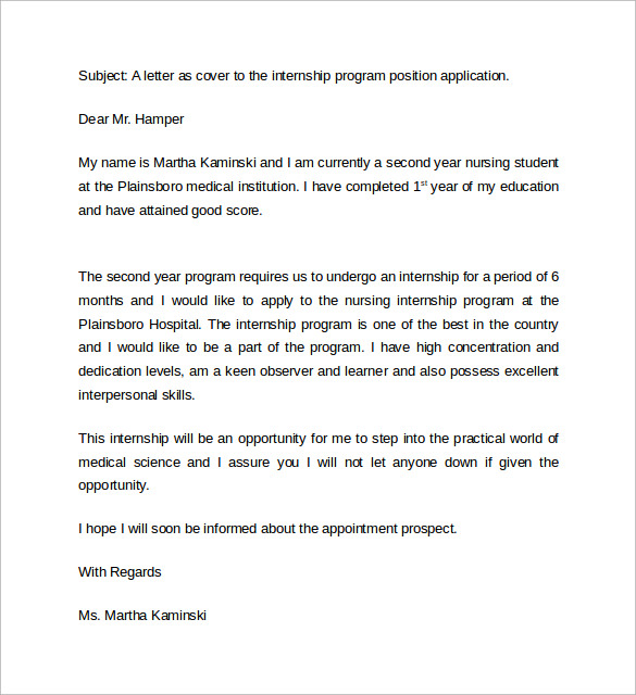 Sample cover letter for nursing student - reportz767.web ...