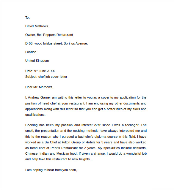 14 Cover Letter Examples For Jobs to Download  Sample 