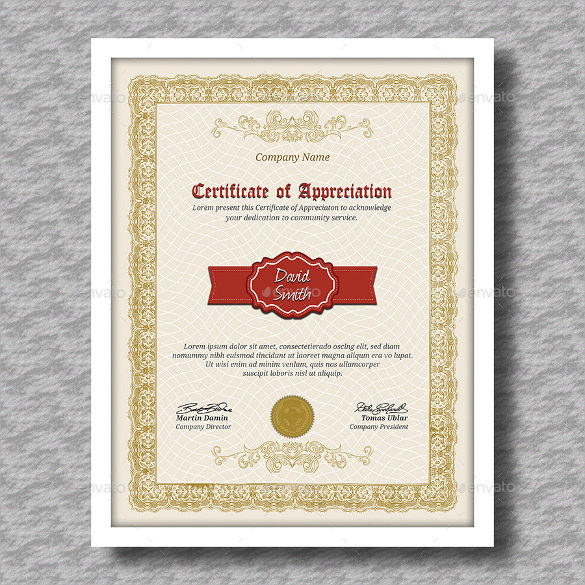 sample example of certificate of completion template
