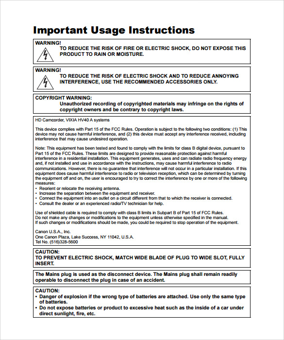 printable instruction manual